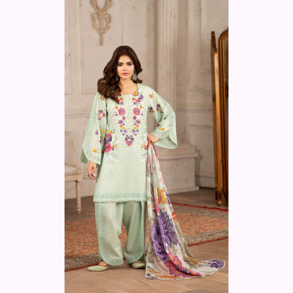 KC-1564 "Tabeer" Embroidered Festive Cambric Cotton Collection by Karma Collection
