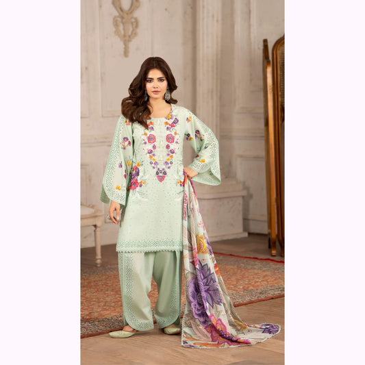 KC-1564 "Tabeer" Embroidered Festive Cambric Cotton Collection by Karma Collection