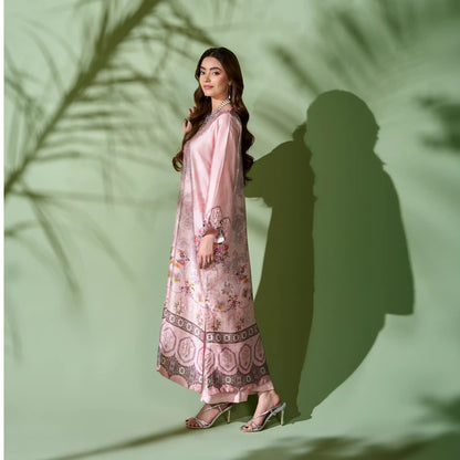 UAL-07 Printed Silk Kaftan Style Co-Ord Set Loose fit Casual Wear | Ethnic wear | ALLY'S