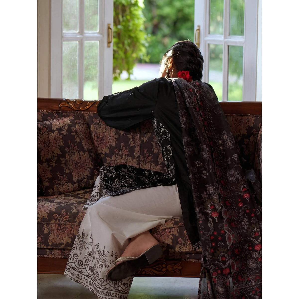 UCA-46 "Sakoon" Embroidered Cambric Cotton Pc Collection | Casuallite