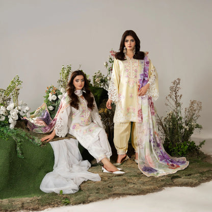KC-1586 "AYRA" Embroidered Cambric Cotton Collection by Karma Collection