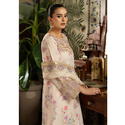 Luxury Embroidered Printed Cotton Silk Collection | Ready to Esra | Esra fashion