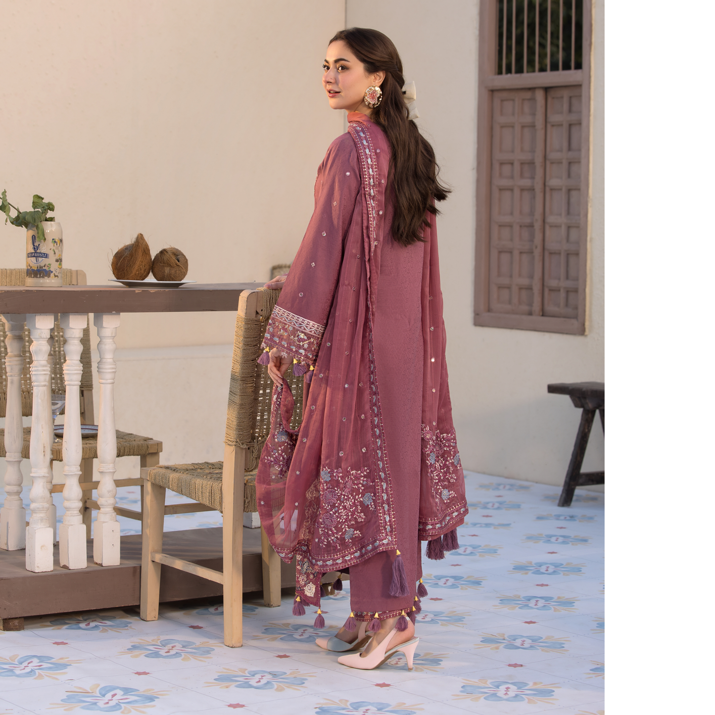 UAL-02 3 Pc Cotton Jacquard Ready to Wear Collection | Simrans