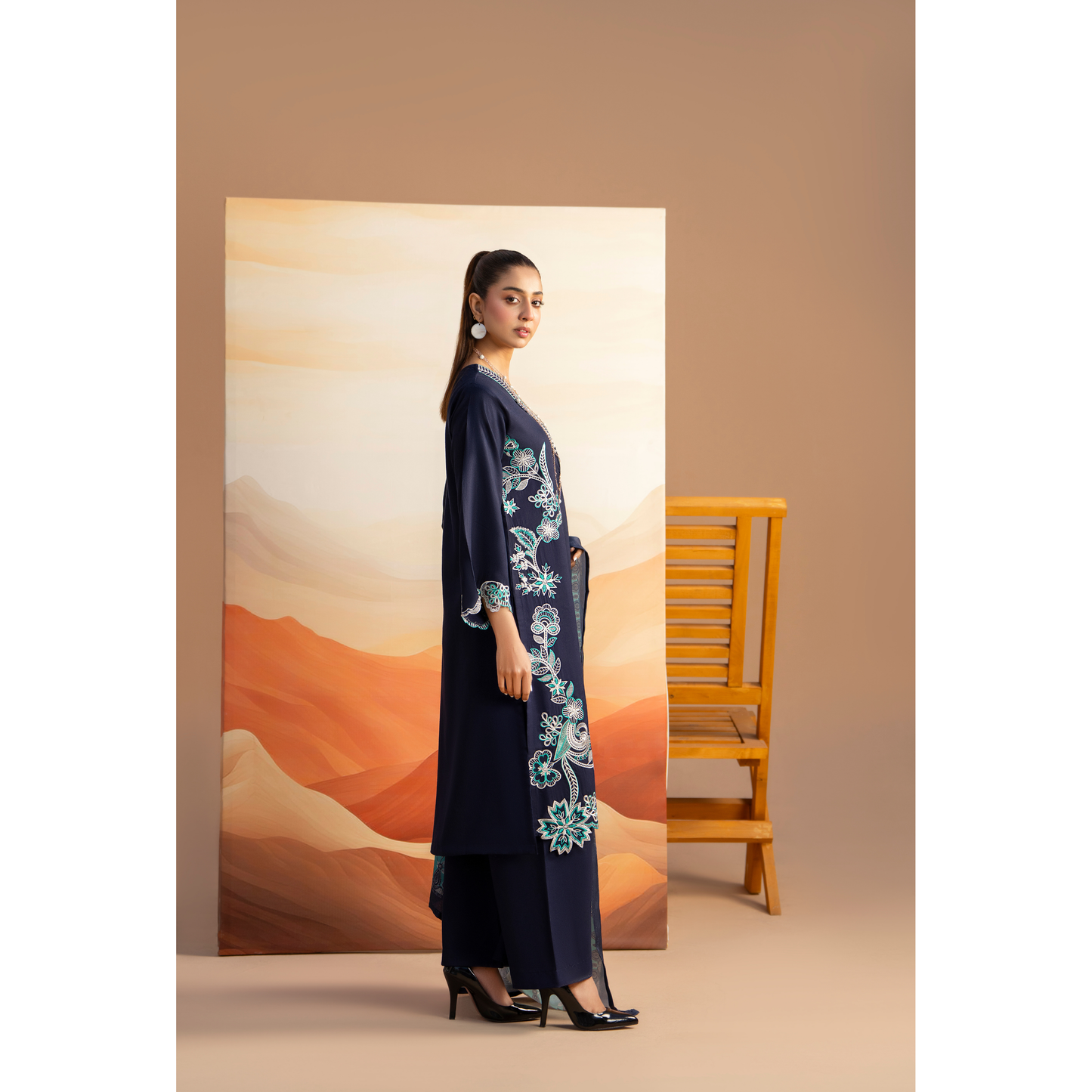 RA-25 Embroidered Dhanak Collection by Raniya.h