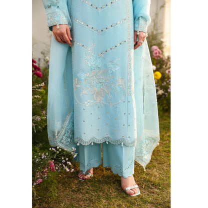 UMS-56 Janan Mother Daughter Chikenkari Jacquard Eid Edit by Simrans | Ready to Wear Asian Pakistani clothes