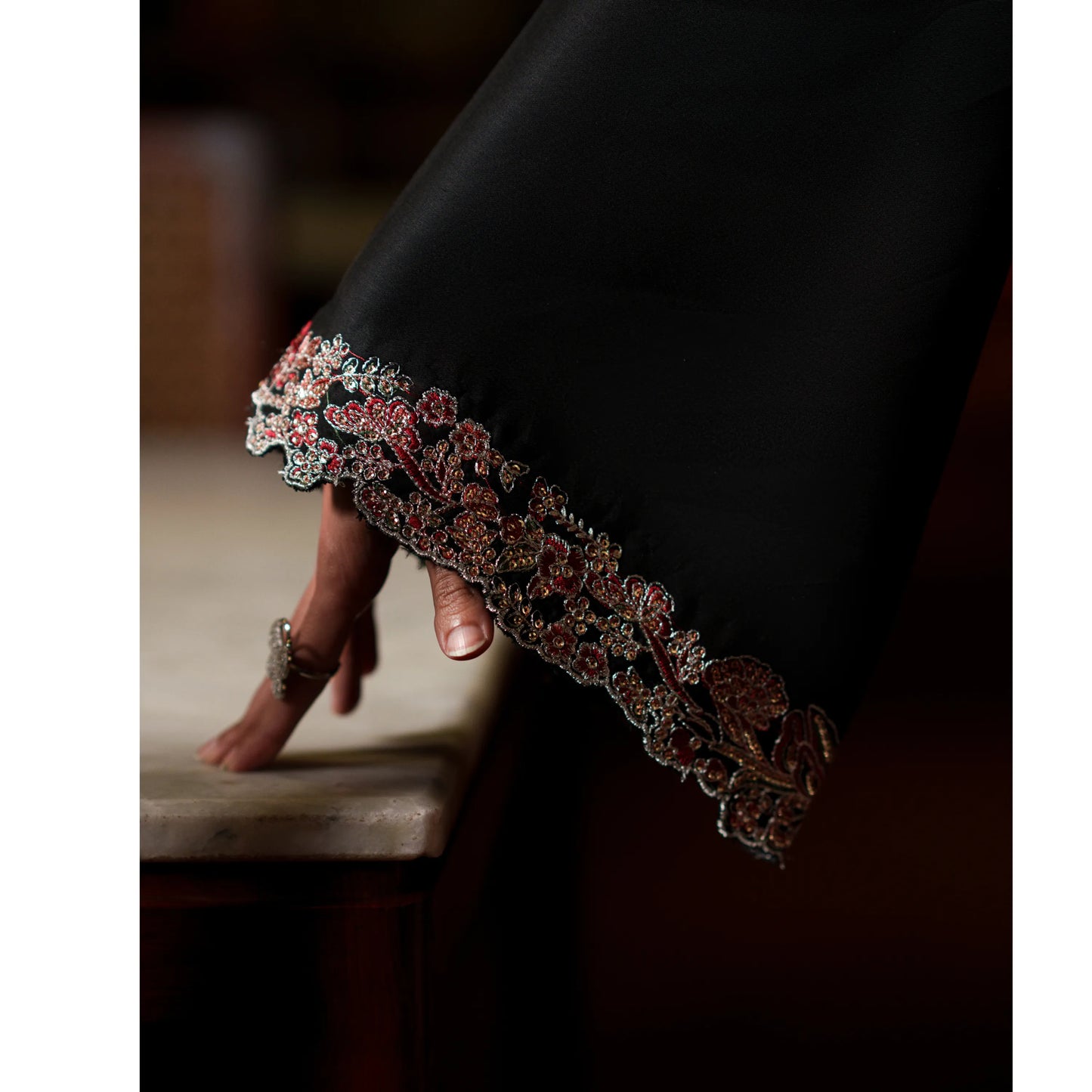 UCA-37 EALA Festive Embroidered Viscose Dress with Printed Silk Dupatta | Women’s Festive Wear Pakistani Designer Outfit by Casuallite