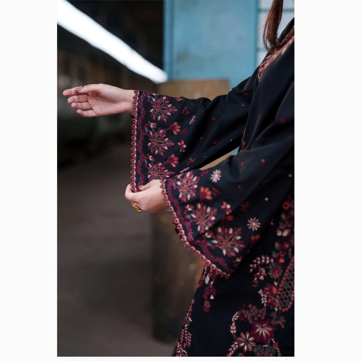 UCA-39 SafarNama Summer Embroidered Cotton Dress with Printed Silk Dupatta | Women’s Wear Pakistani Designer Outfit by Casuallite
