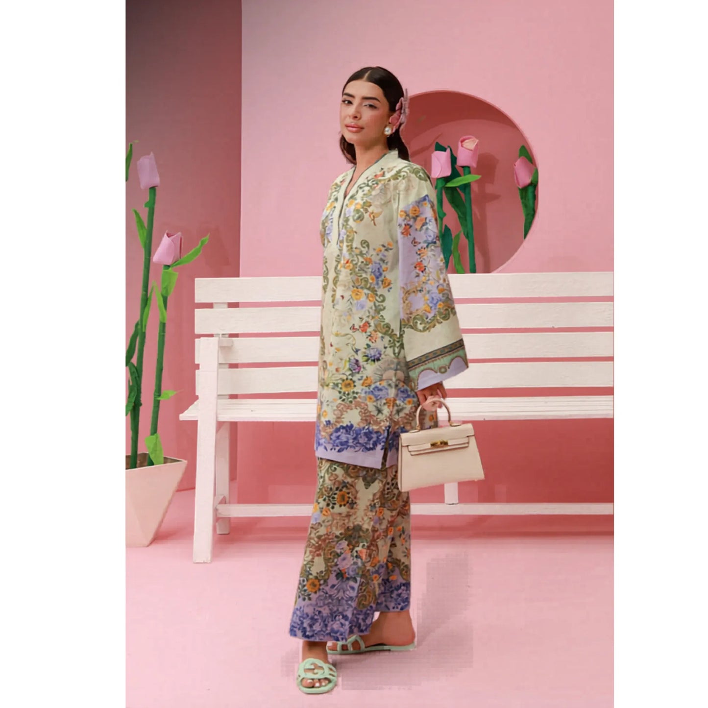 UAS-01 printed Pret by Asim jofa Printed Co Ord Set summer Collection Ready to Wear asian clothes