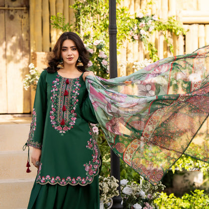 KC-1578 "Sunheri" Embroidered Festive Cambric Cotton Collection by Karma Collection