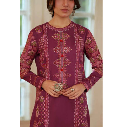 UCA-46 "Sakoon" Embroidered Cambric Cotton Pc Collection | Casuallite