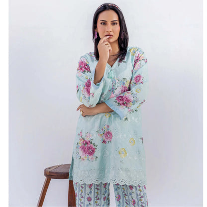 UAL-01 Chikankari Lawn Co-Ord Set | Adan's Libas