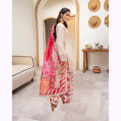 "Aina II" Embroidered Printed Lawn 3 Pc Collection by Karma Collection TT