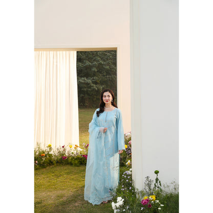UMS-56 Janan Mother Daughter Chikenkari Jacquard Eid Edit by Simrans | Ready to Wear Asian Pakistani clothes