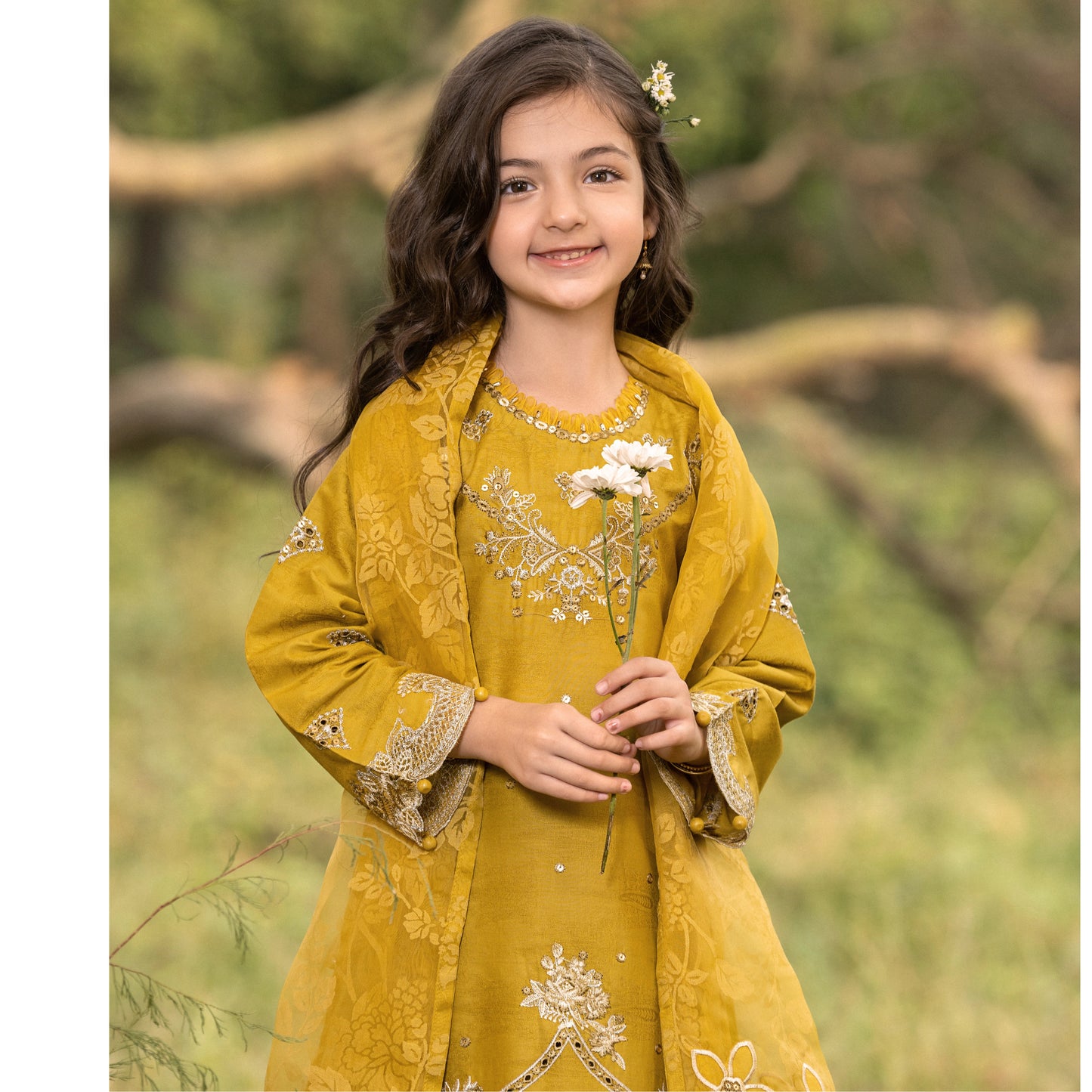 UMS-56 Janan Mother Daughter Chikenkari Jacquard Eid Edit by Simrans | Ready to Wear Asian Pakistani clothes