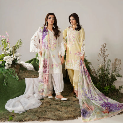 KC-1586 "AYRA" Embroidered Cambric Cotton Collection by Karma Collection