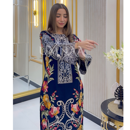 UA-38 Printed Embroidered Khaddar 3 Pc Dress | Ready to wear | UMNAA