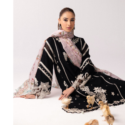 3 Pc Festive Embroidered Collection  | Ready to Wear | Qalamkar