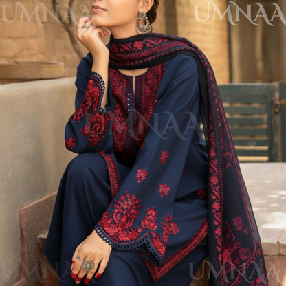 UCA-38 Casuallite Best Seller Embroidered Cotton Farshi Shalwar dress by Casuallite