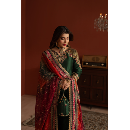 UA-170 Raw Silk Embroidered Festive Collection