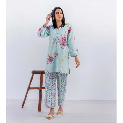 UAL-01 Chikankari Lawn Co-Ord Set | Adan's Libas
