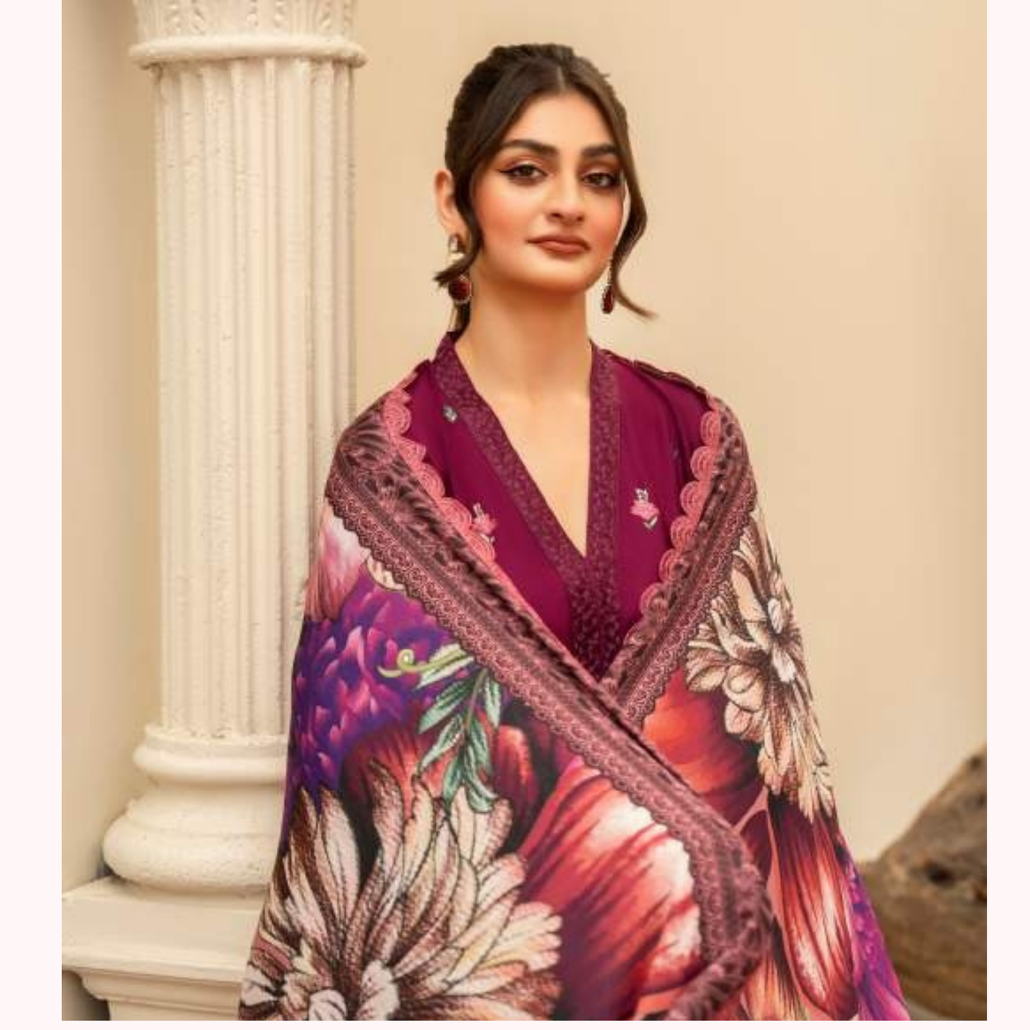 3 Pc Ready to Wear Embroidered Collection | Karma Collection | UMKC01001