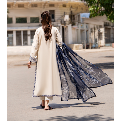 UCA-22 3 pc Summer Cotton Lawn Monochrome Collection | Ready to Wear | Casuallite