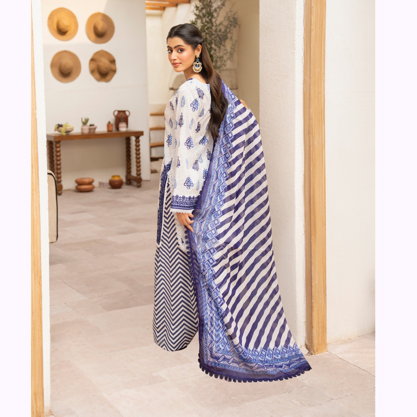 "Aina II" Embroidered Printed Lawn 3 Pc Collection by Karma Collection TT
