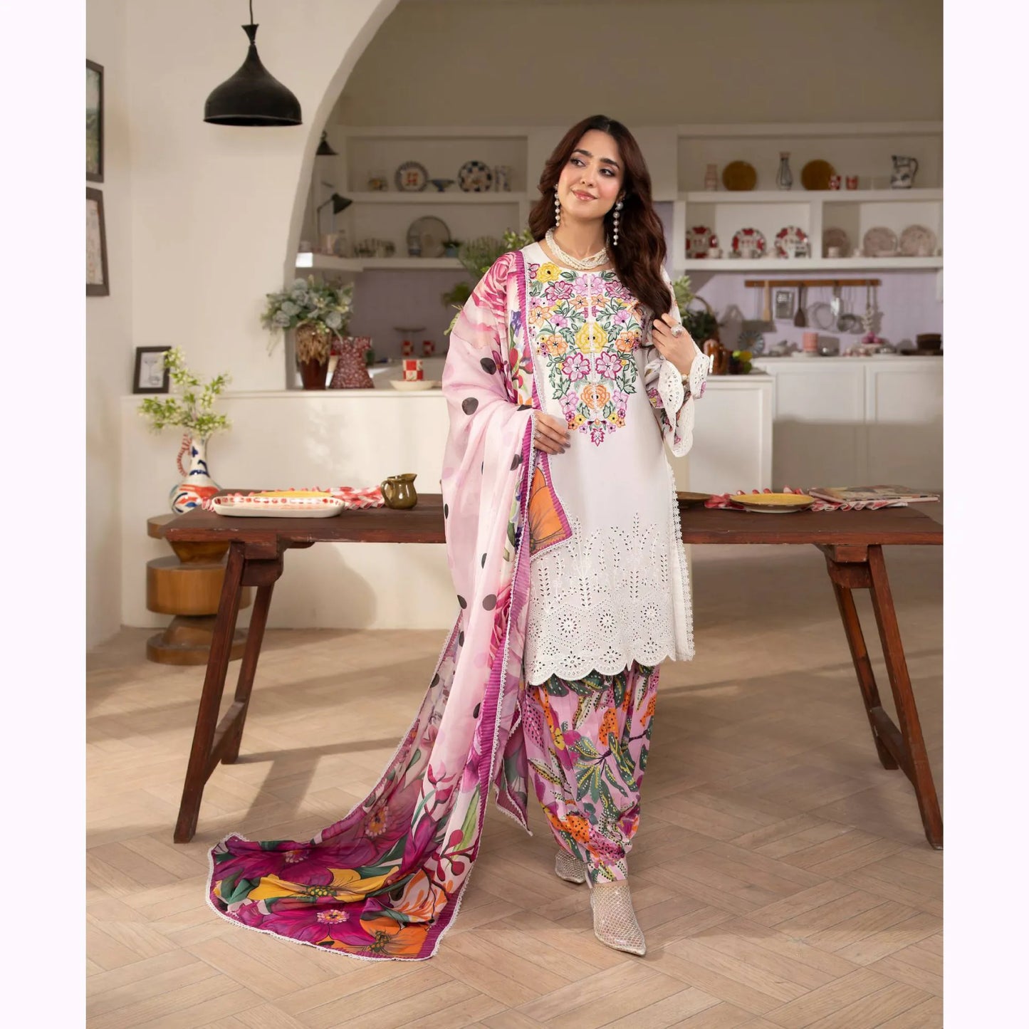 "Gulmahar" Embroidered Lawn Collection by karma Collection