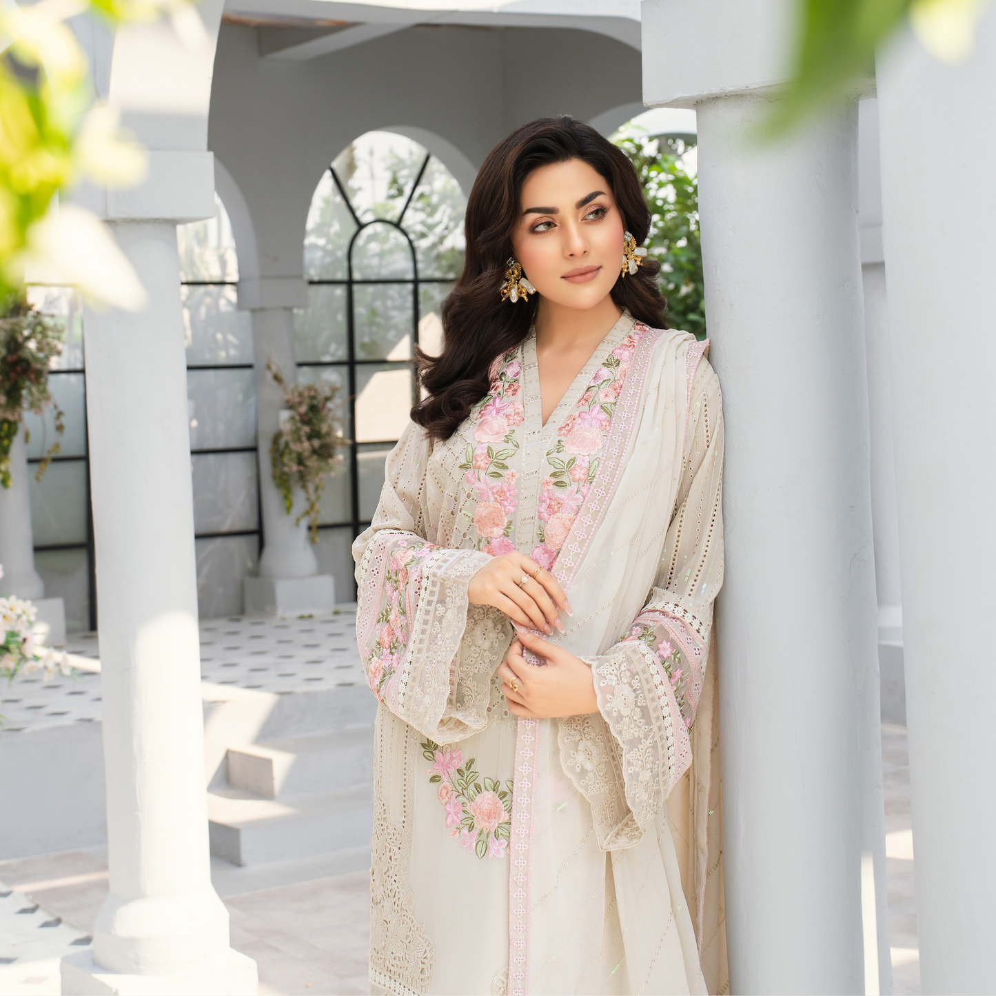 3 Piece Luxury Chiffon Ready to Wear Collection | karma Collection UMKC0902