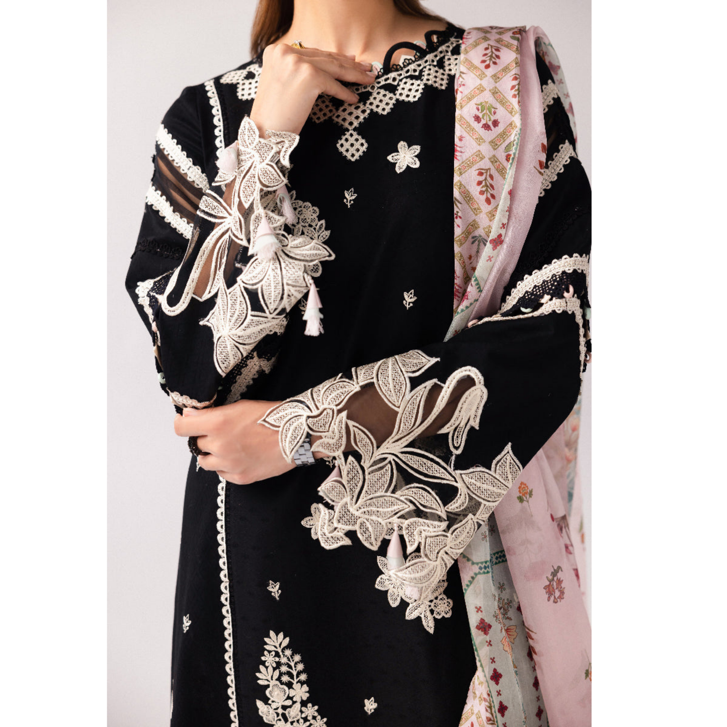 3 Pc Festive Embroidered Collection  | Ready to Wear | Qalamkar
