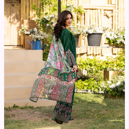 KC-1578 "Sunheri" Embroidered Festive Cambric Cotton Collection by Karma Collection