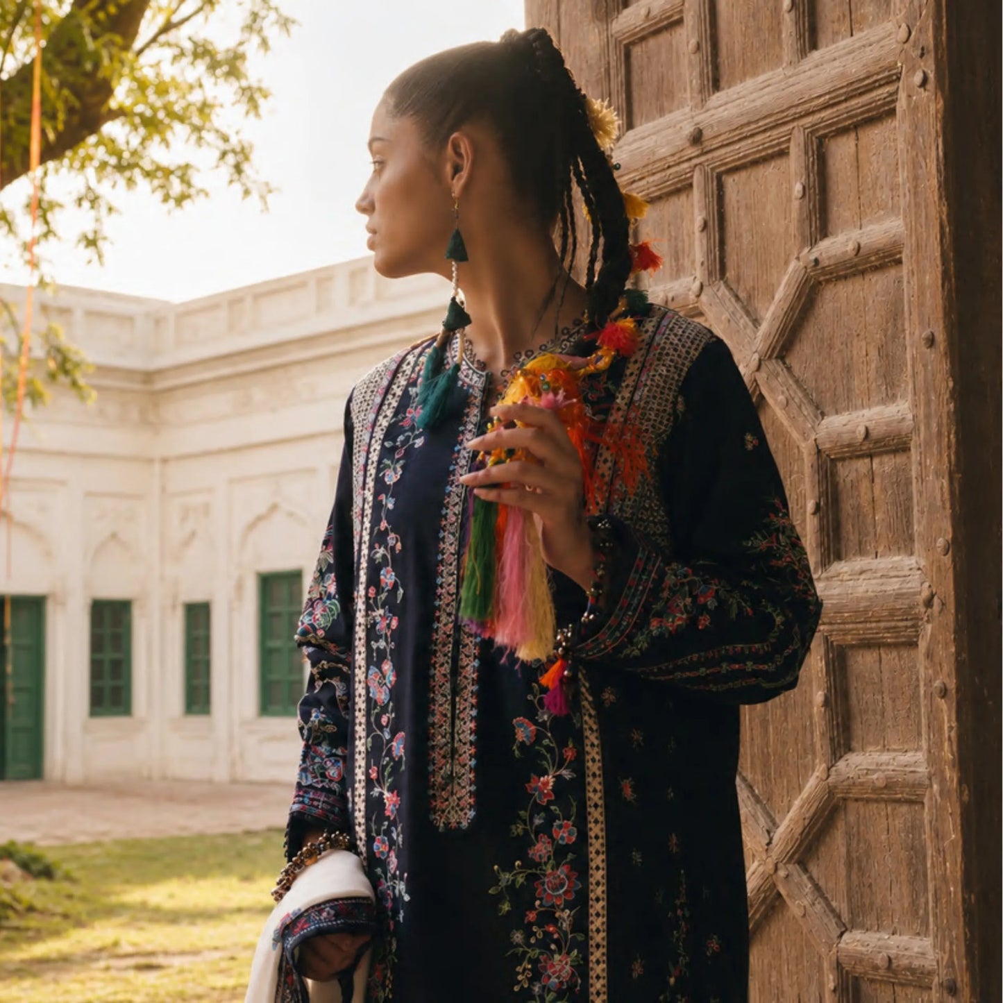 UCA-43 "HER" Collection Embroidered Cambric Cotton by Casuallite 3 Piece Suit for Women | Ready to Wear Pakistani Dress