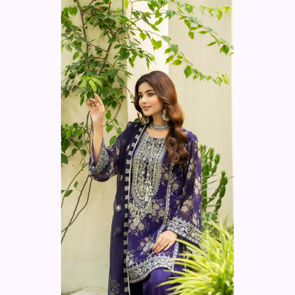 "Khumaar" Embroidered Georgette Collection by karma Collection Asian Wear Pakistani Dresses