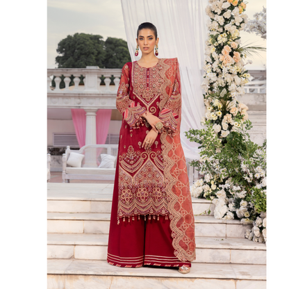 UTT-11 "Jab We Met" Embroidered Luxury festive 3 Pc Pakistani Dress by Traditional Thread