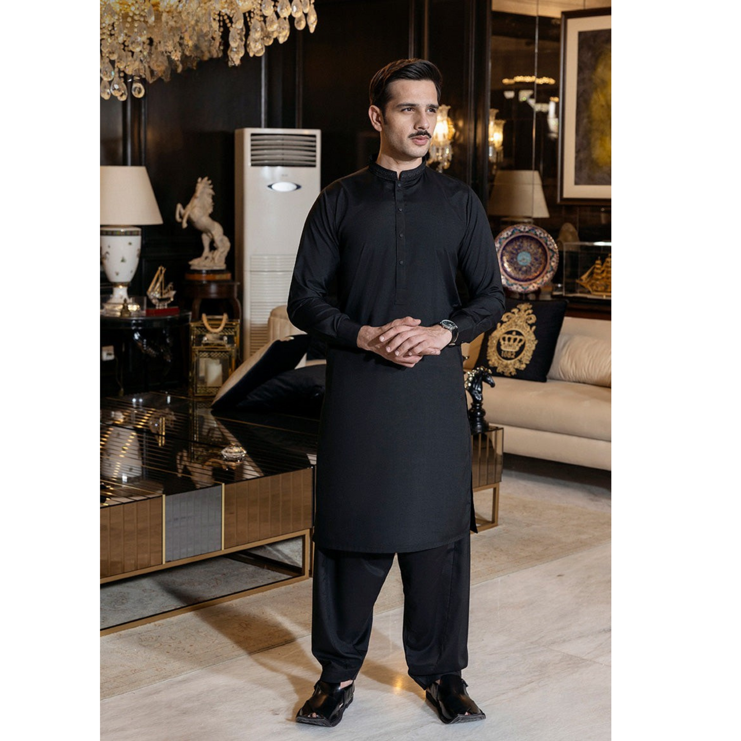 2 Pc Mens Shalwar kameez Collection-Asim Jofa