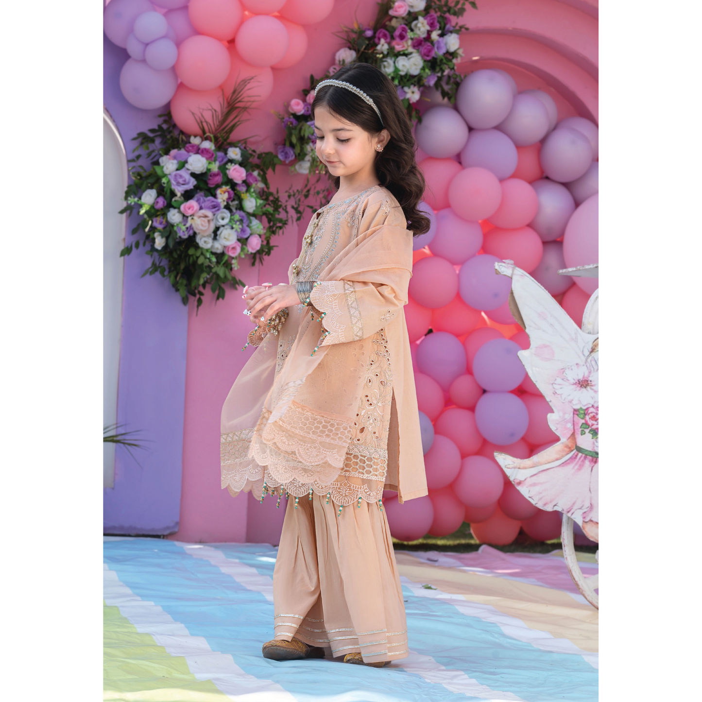 UAL-03 Kids 3 Pc Luxury Festive Cambric Cotton Eid Collection by Allys