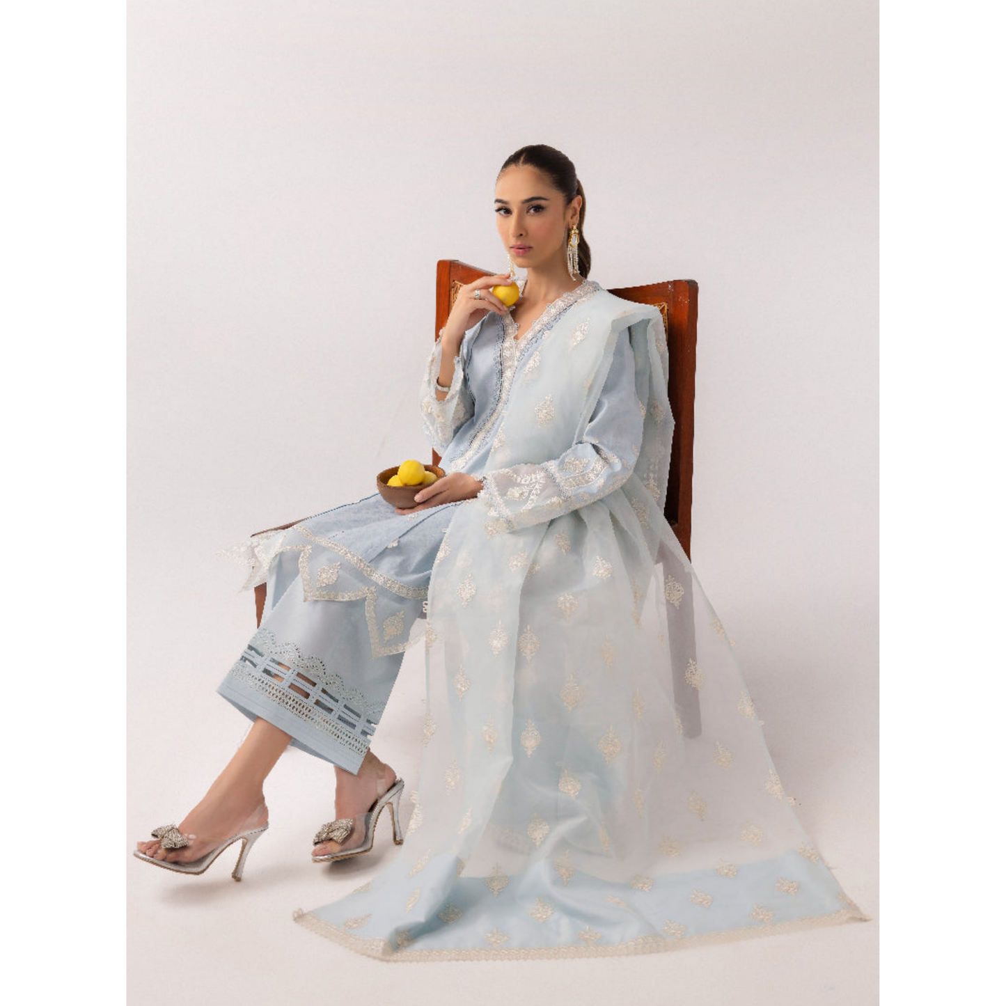 3 Pc Festive Embroidered Collection  | Ready to Wear | Qalamkar