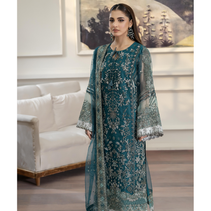 UTT-08 Luxury Festive Net Collection | Ready to Wear | Traditional Thread