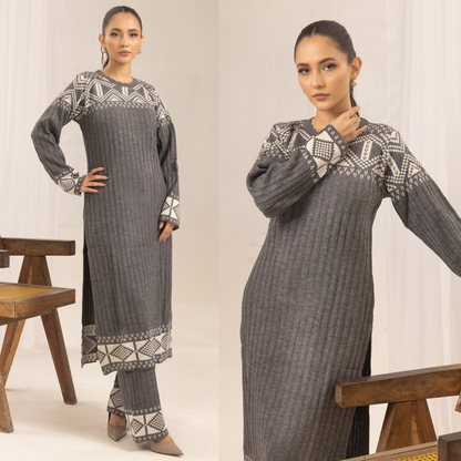 UMS-35 Simrans Azuel 2.0 Knit Wear Co-Ords Set | Modest Fashion | Winter Wear
