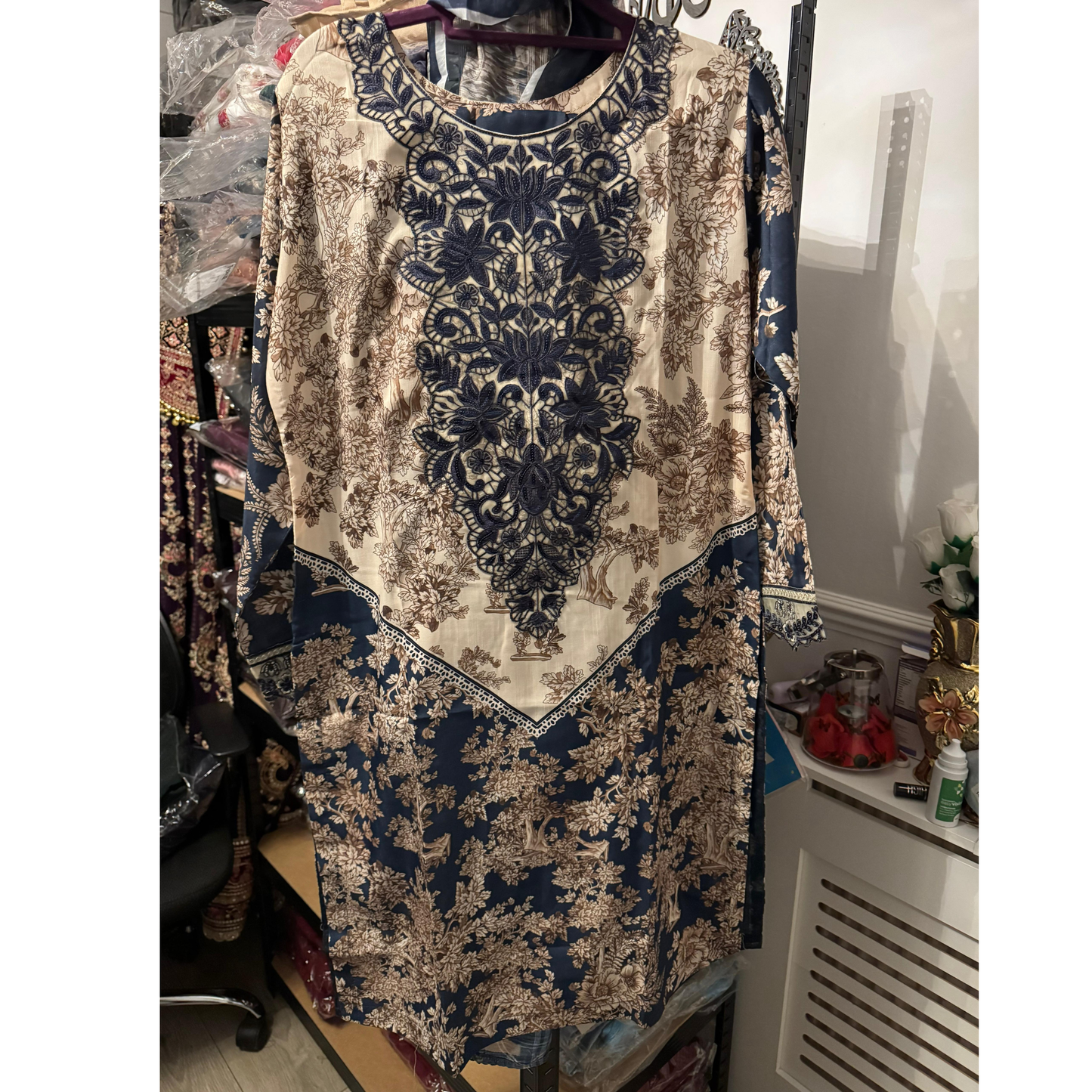 UA-121 Embroidered Printed 3 Pc Winter Collection by Umnaa