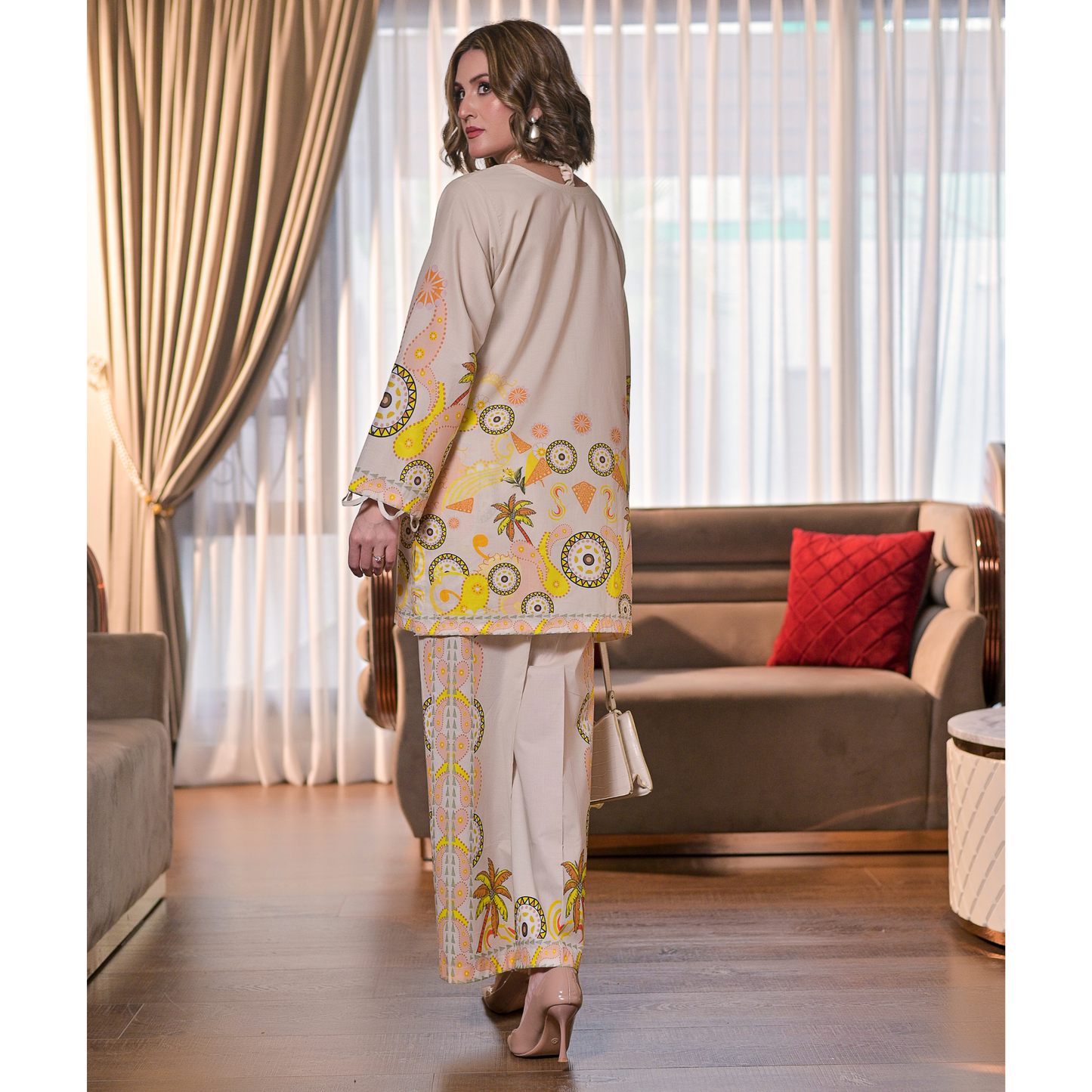 USN-17 Printed Cambric Cotton Co-Ords Set by Saphron