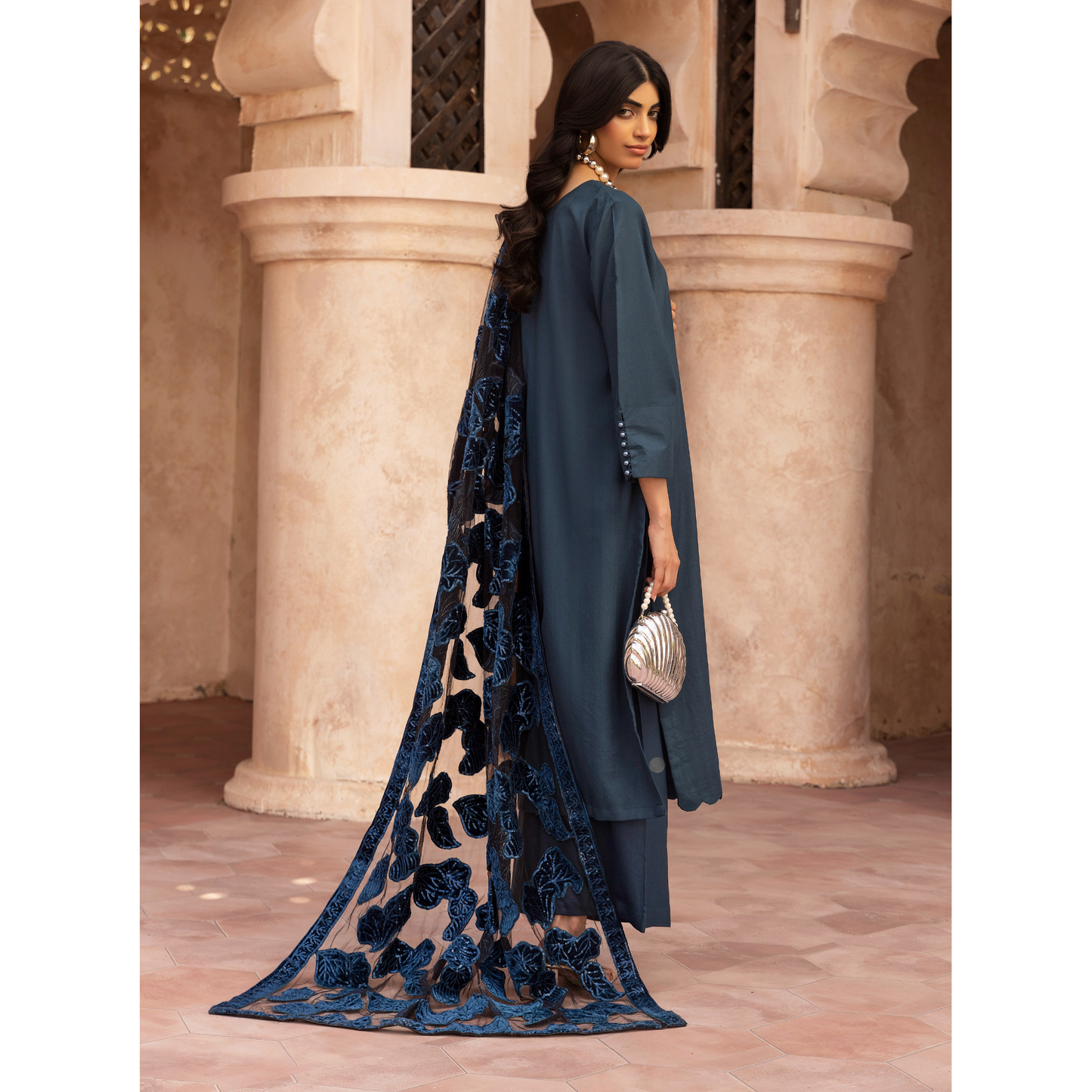 UMS-45 NURA LUX by Simrans Laserkari Dhanak Winter Collection | Ready to Wear | Asian Clothes