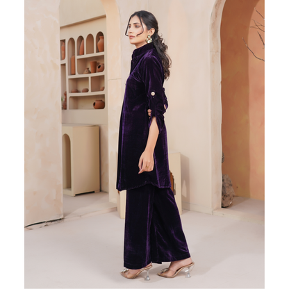 UMS-46 Velvet Co-Ords set by Simrans | Ready to Wear | Asian Clothes