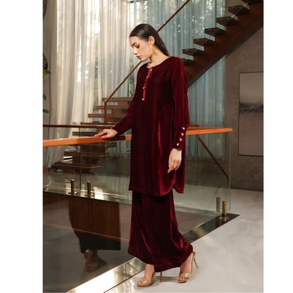 UMS-47 Coco by Simrans Velvet Co-Ords set | Ready to Wear | Asian Clothes