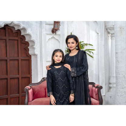 UMRZ-54 "Image Kari" Linen Festive Mother & Daughter Collection by Rangz
