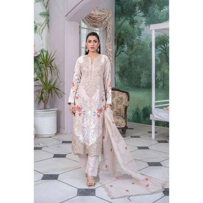UMRZ-55 Festive Maria.b Lux by Rangz Embroidered Linen Collection