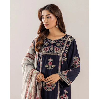 UTT-18 VOL 2 Embroidered Printed Linen Festive Collection by Traditional Thread