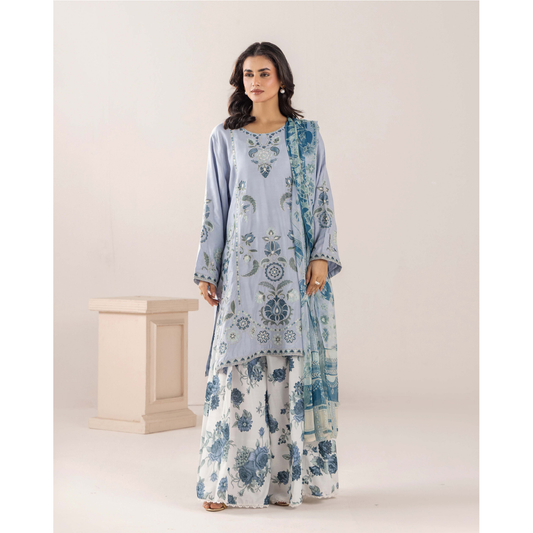 UTT-19 VOL 5 Embroidered Printed Linen Festive Collection by Traditional Thread
