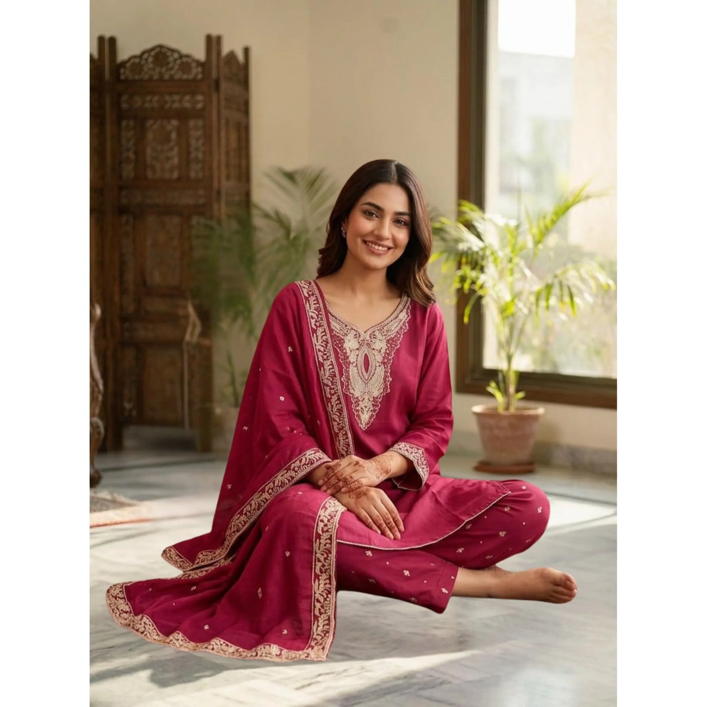UA-176 Embroidered Viscose Festive Collection by Umnaa