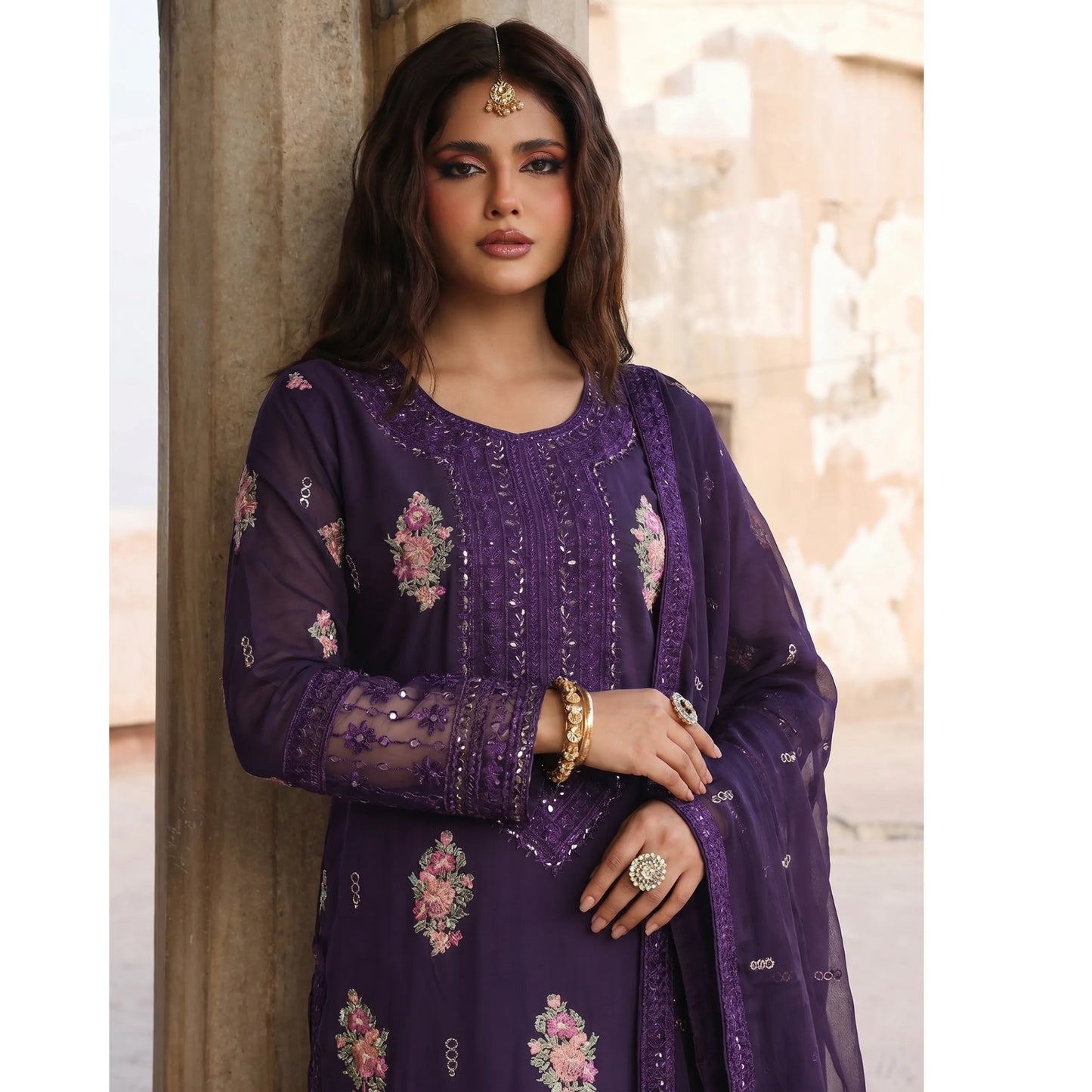 UA-201 Embroidered Cotton Festive Collection By Umnaa | Ready to Wear Pakistani Asian clothes